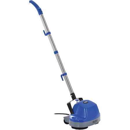 Global Industrial Mini Floor Scrubber W/ Floor Pads, 11 Cleaning Path 641375